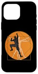 iPhone 16 Pro Max Vitruvian Human Bolder Bouldering Rock Climber Case