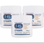 E45 Dermatological Moisturising Cream Sensitive Dry Skin Body Care Pack 3 x 350g