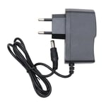 2 st 5,5 mm x 2,1 mm EU-kontakt DC 12V 1A AC-strömadapter väggladdare nätaggregat för CCTV-kamera (svart)