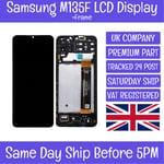 Samsung Galaxy M13 SM-M135F M135F/DSN LCD Screen Display Touch Digitizer + Frame