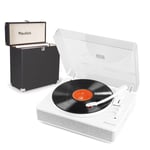 RP162W Vinyl Record Player with LP Storage Case - Bluetooth, Built-in Speakers