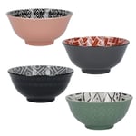 KitchenCraft Set of 4 Ceramic Bowls Designed for Life