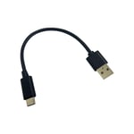Eletra USB-USB-C Johto 0,2 M, musta