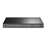 TP-LINK JetStream 52-Port Gigabit Switch L2+ Managed with 48-Port PoE+, 4 SFP Sl