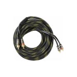 Ground Zero RCA signalkabel 5,5m 5,5 Meter, Trippelskjermet, twisted