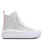 Tygskor Converse Chuck Taylor All Star Move Platform Sparkle A06332C Vit