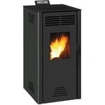 Poêle à granulés INVICTA Adrano - 7,3 kW - Rendement 88,7% - Noir