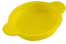 Hape - Jouet Tamis Sable Jaune - Jouet de Plage dès 18 Mois - Spécial Découverte et Créativité de l'enfant - sans Phtalates et Résistant aux UV