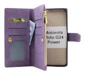 XL Standcase Lyxfodral Motorola Moto G24 Power (Lila)