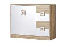 Klacksberg Kommode 120x40x93 cm - Beige / Hvit Hvit,Beige