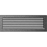 KRATKI grille de ventilation grille de cheminée 17cm x 49cm noir-argent avec stores