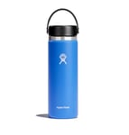 HYDRO FLASK - Wide Mouth - Gourde Isotherme 591 ml (20 oz) - Bouteille Inox à Isolation Sous Vide - Bouchon Antifuite et Revêtement par Poudre - Sans BPA - Ouverture Large - Cscade