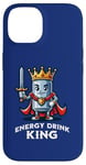 iPhone 14 Energy Drink King Funny Can of Energy Drink Case