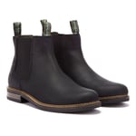 Barbour Mens Black Farsley Chelsea Boots Rubber - Size UK 6