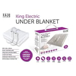 Electric Blanket King Size Heated Blanket 3 Heat Settings Dual Control Washable