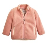 first instinct by killtec enfants Veste polaire Sherpa/veste de transition FIOW 4 MNS FLC JCKT, mallow rose, 86, 39952-000