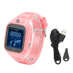 Montre Connect&eacute;E 4g Pour Enfants, &eacute;Tanche Ip67, &eacute;Cran Tactile, 2 Voies, Appel Vid&eacute;O Vocal, Alarme Sos, Cam&eacute;Ra Hd, Pour Gar&ccedil;Ons Et Filles, T&eacute;L&eacute;Phone Rose