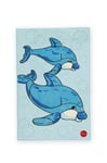 Trudi - 60646 - Ameublement Et Décoration - Tapis Dauphins - 80 X 130 Cm