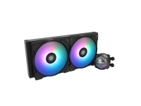 Zalman ALPHA28 Black CPU Liquid Cooler 280mm Radiator 2 x 140 mm Fan ARGB pump Dual, Allt-i-ett vätskekylare, 14 cm, Svart