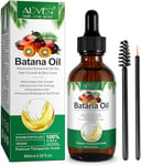 Batana Oil for Hair Growth, 60ml Batana Oil Organic, Strengthening and Thickening Hair, Repair Damaged Hair, Nourishes Scalp, Natural Raw Batana Hair Oil for Women and Men