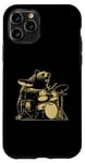 Coque pour iPhone 11 Pro L'ours de la batterie du batteur joue un musicien de