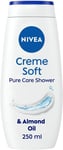 NIVEA Care Shower Creme Soft 250ml, Enriched with Almond Oil, Moisturising Gel,