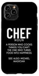 Coque pour iPhone 11 Pro Définition du chef Funny Cook Cooking Chefs