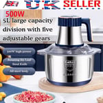 5L Electric Meat Mincer Machine Food Processor Grinder 304 Stainless Steel UK