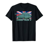 Chieftain V Tanks FV4201 British UK Flag T-Shirt