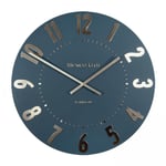 Thomas Kent Midnight Blue Mulberry Design Wall Clock - 20" London