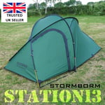 STATION13 2 Person Camping Tent - STORMBORN - Semi-Geodesic Design - 3.5kg - NEW