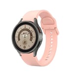 System-S Bracelet 20 mm en silicone pour montre Samsung Galaxy Watch 5 4 - Rose, rose bonbon, Eine Grösse