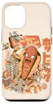 Coque pour iPhone 12/12 Pro Super Hot Dog Monster Food Japanese City Kawaii Hot Dog