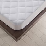 Sancarlos Rembourrage Protège Matelas Éponge imperméable Blanc – étanche – Silencieux – pour Longue de Matelas 190 et 200 cm