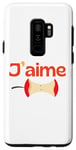 Coque pour Galaxy S9+ J'aime La Pomme - Passion Pomme Rouge