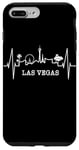 Coque pour iPhone 7 Plus/8 Plus Las Vegas Silhouette Battement Coeur J'adore Las Vegas