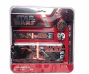 STAR WARS STATIONERY SET Force Awakens 5 Piece school art pencil case