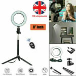 8" LED Ring Light with camera Stand Lighting Kit light for Youtube Live Makeup