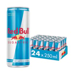 24 X Red Bull Energidryck Sockerfri 250 Ml