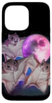 iPhone 14 Pro Max 3 Flying Squirrels Howling At The Moon Funny Squirrel Lover Case