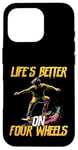 Coque pour iPhone 16 Pro Skateboard Lovers Skater Board pour hommes