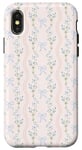 iPhone X/XS Cute Light Blue Bows Floral Flower Soft Pink Girl Coquette Case