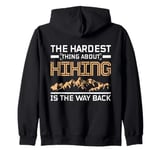 Hiking the way back trekking Zip Hoodie