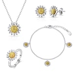 4pc Daisy Bracelet Set by Philip Jones