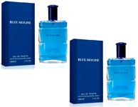 2 x Blue Skyline Men's Perfume EDT Spray Mens Fragrance Aftershave for him 200ml