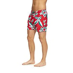 Zoggs Lakeside 15" Swim Trunks Short de Bain Homme, Rouge/Multicolore, UK XL/Waist 38"