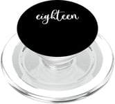 18ème anniversaire garçon fille 18 ans 2007 drôle cadeau PopSockets PopGrip pour MagSafe