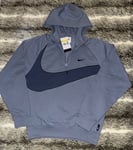 Nike Sportswear Big Swoosh 1/2 Zip Hoodie Retro Mens Size M RRP £90 - DX0566 493