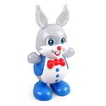 Lecez Bunny de Dessin animé, Peut Chanter Swing Swing Electric Cool Light Music Polyvalent et Amusant Jouets éducatifs Protection de l'environnement, Blanc, Gris, 23x10x13cm