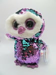 TY BEANIE BABY BOOS FLIPPABLES - MOONLIGHT - OWL - 362691  -  NEW WITH TAGS